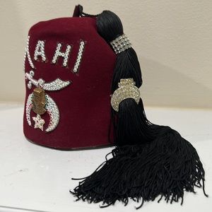 Vintage Shriners Masonic MAHI Temple hat
